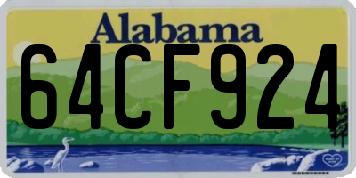 AL license plate 64CF924