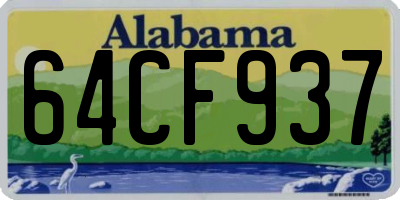 AL license plate 64CF937