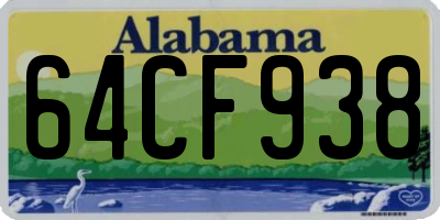 AL license plate 64CF938