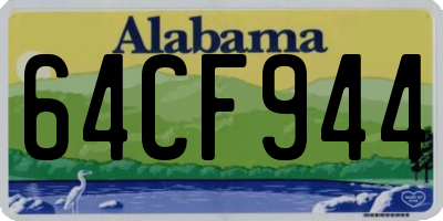 AL license plate 64CF944