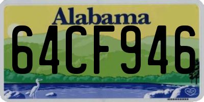AL license plate 64CF946