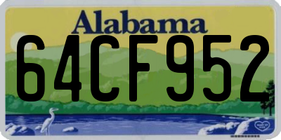 AL license plate 64CF952