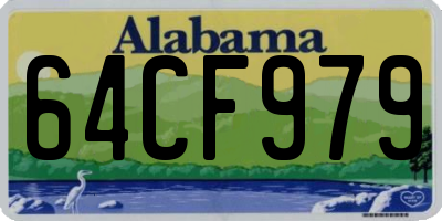 AL license plate 64CF979