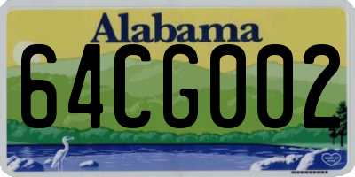 AL license plate 64CG002