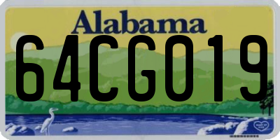 AL license plate 64CG019