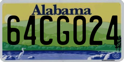 AL license plate 64CG024