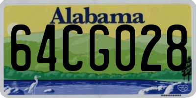 AL license plate 64CG028