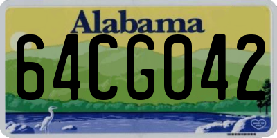 AL license plate 64CG042