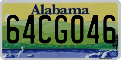 AL license plate 64CG046