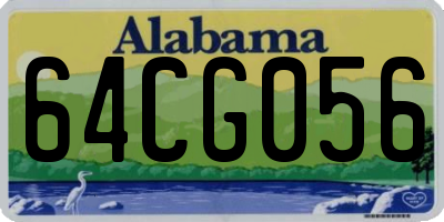 AL license plate 64CG056