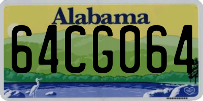 AL license plate 64CG064