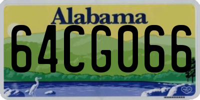 AL license plate 64CG066