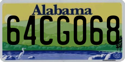 AL license plate 64CG068