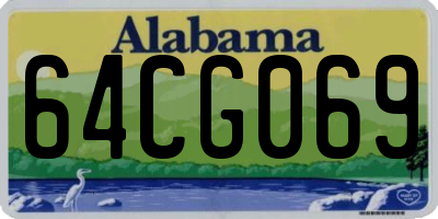 AL license plate 64CG069