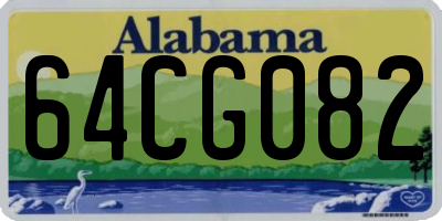 AL license plate 64CG082