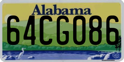 AL license plate 64CG086