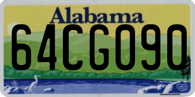 AL license plate 64CG090
