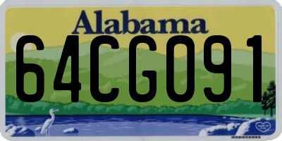AL license plate 64CG091