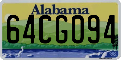 AL license plate 64CG094