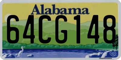 AL license plate 64CG148