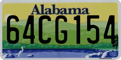 AL license plate 64CG154