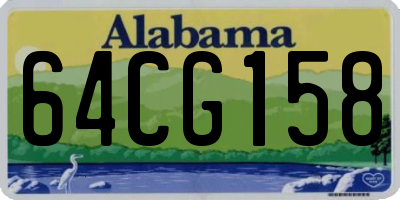 AL license plate 64CG158