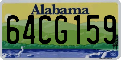AL license plate 64CG159