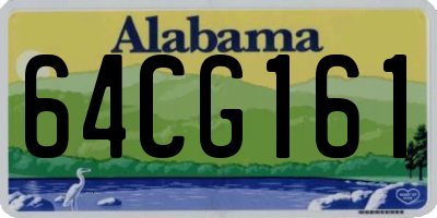 AL license plate 64CG161
