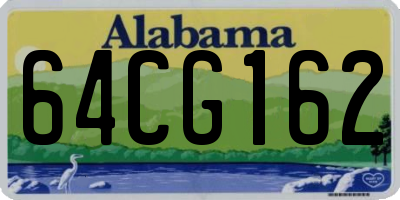 AL license plate 64CG162