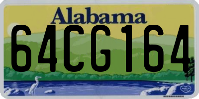 AL license plate 64CG164