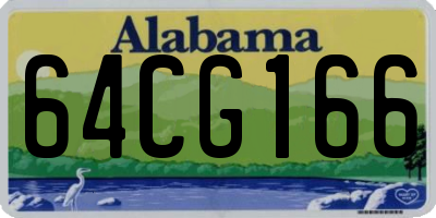 AL license plate 64CG166