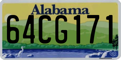 AL license plate 64CG171