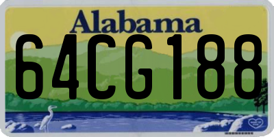 AL license plate 64CG188