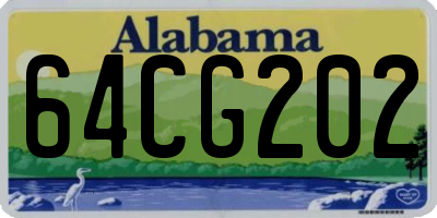 AL license plate 64CG202