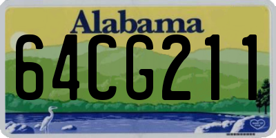 AL license plate 64CG211