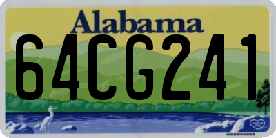 AL license plate 64CG241