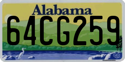 AL license plate 64CG259