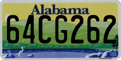 AL license plate 64CG262