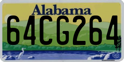 AL license plate 64CG264