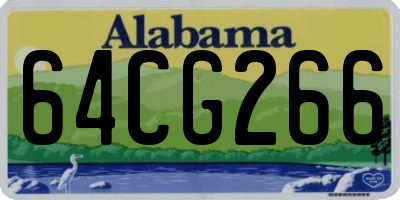 AL license plate 64CG266