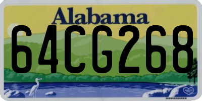 AL license plate 64CG268