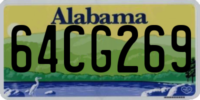 AL license plate 64CG269