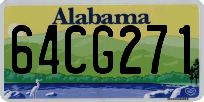 AL license plate 64CG271