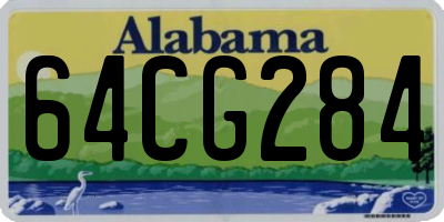 AL license plate 64CG284