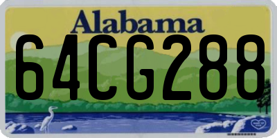 AL license plate 64CG288
