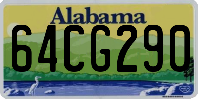AL license plate 64CG290