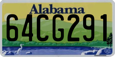 AL license plate 64CG291