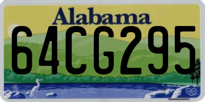 AL license plate 64CG295
