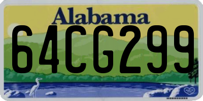 AL license plate 64CG299