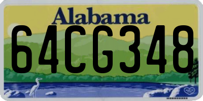 AL license plate 64CG348